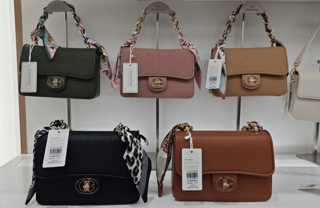 Canarlisa Luxury HandBag (Black, Green, Pink, Beige, Brown and Khaki Colors)